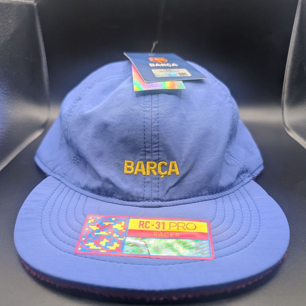 Blue Cap with Yellow Barça Embroidery